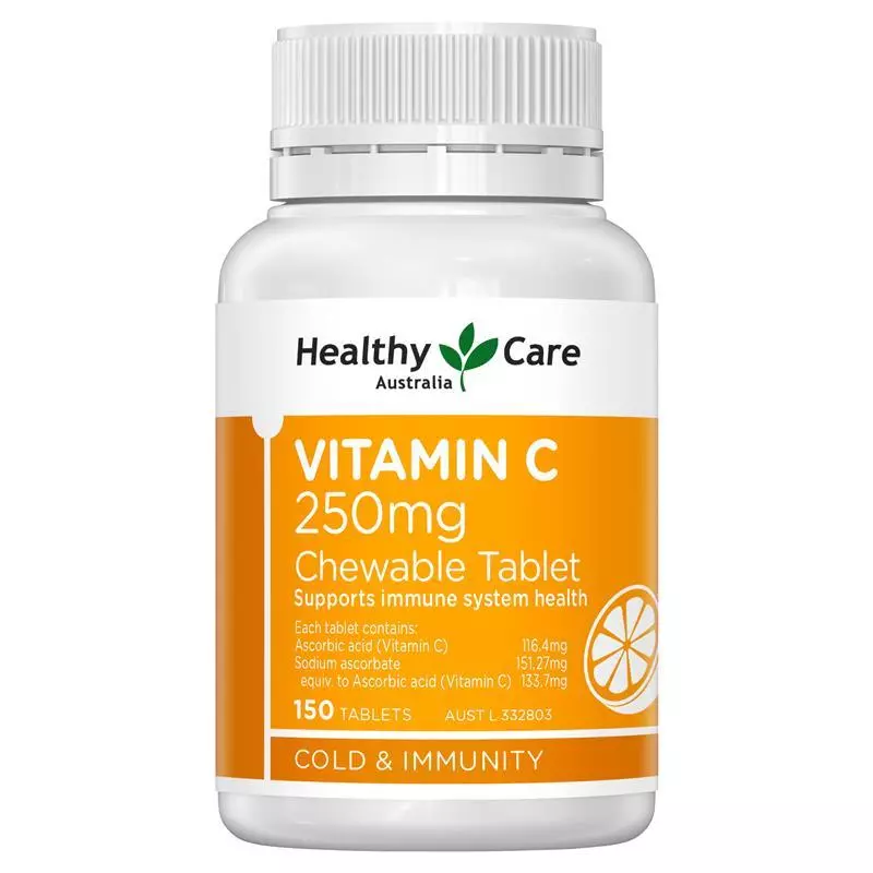 Healthy Care-維生素 C Vitamin C 250mg Chewable Tablet 150 tabs