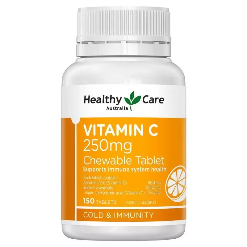 Healthy Care-維生素 C Vitamin C 250mg Chewable Tablet 150 tabs