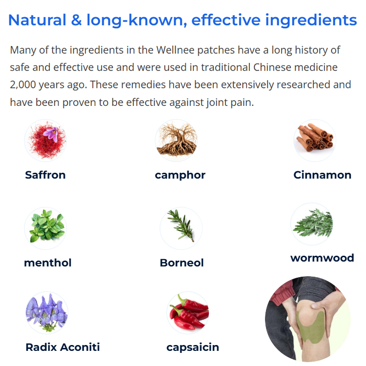 Mugwort knee leg tendon joint lumbar cervical pain health care patch