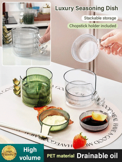 Light Luxury Dipping Barbecue Vinegar Soy Sauce Dressing Dish