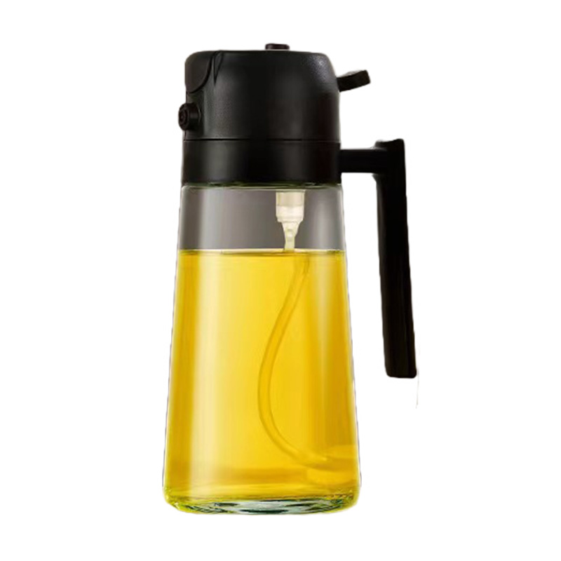 Kitchen glass high temperature resistant spray and pour one oil pot