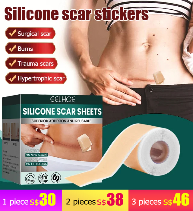 Silicone scar stickers