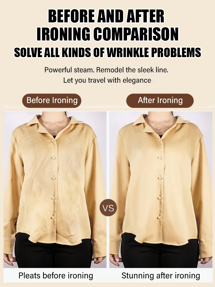 Small handheld ironing machine for home use