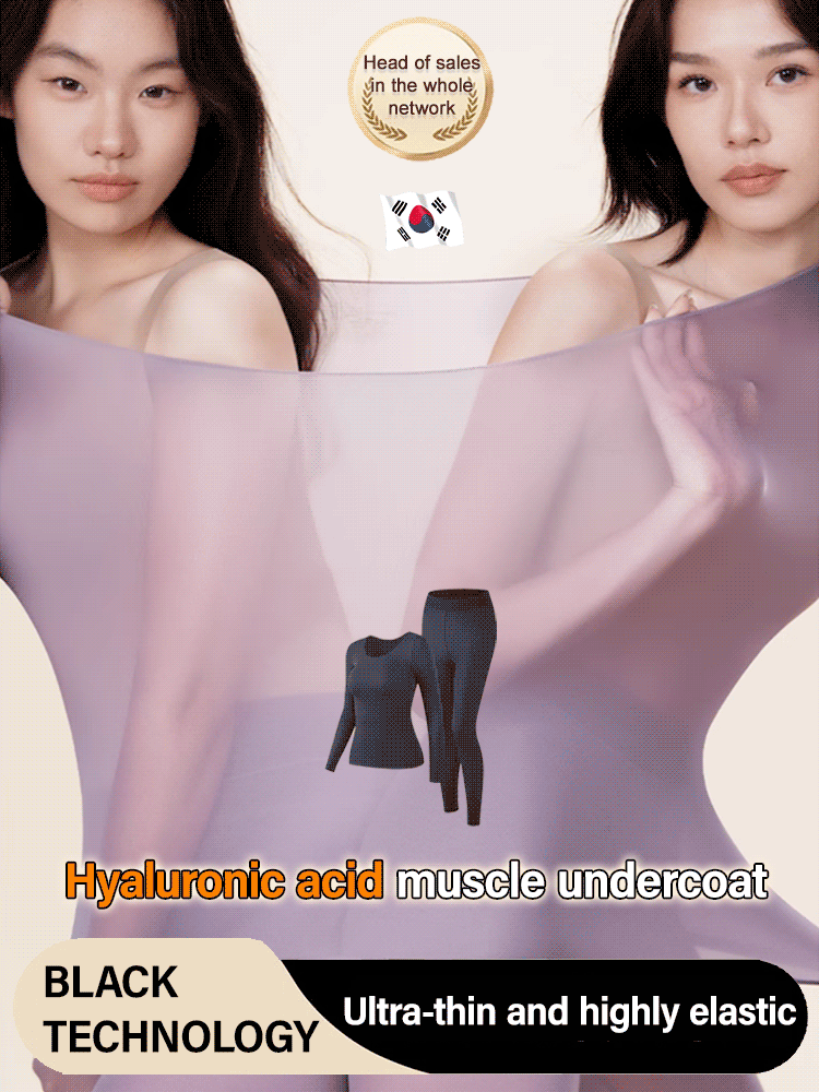 [Hot sale in Korea] Ultra-thin hyaluronic acid seamless skin care clothing two-piece set