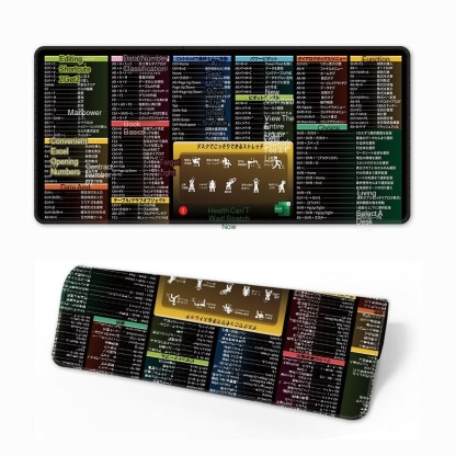 Urgent orders can be accepted. Hot-selling English mouse pad shortcut keys super large computer desk