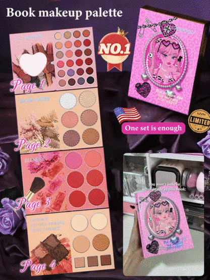 【A Complete Makeup Set】TT Bestseller Book Makeup Palette