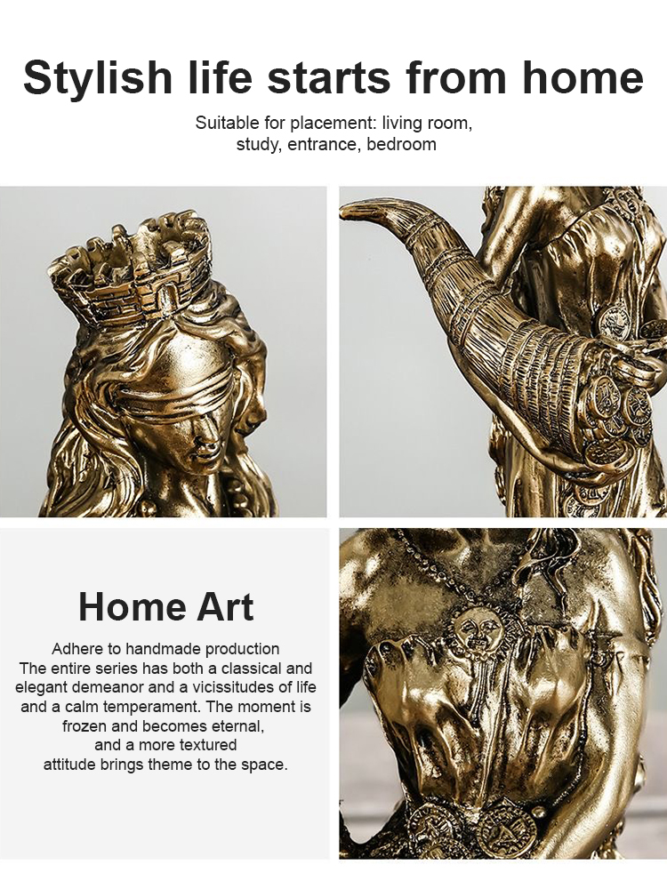 Greek goddess of wealth fortune ornaments