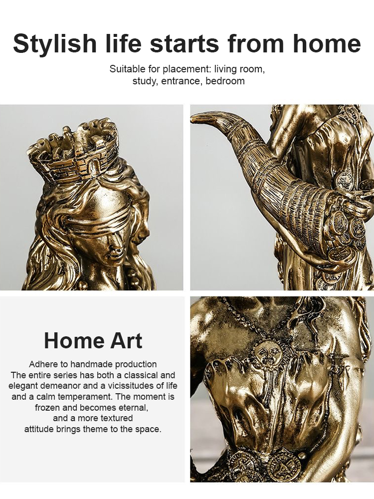 Greek goddess of wealth fortune ornaments