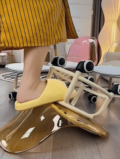 Transparent acrylic swivel home small stool