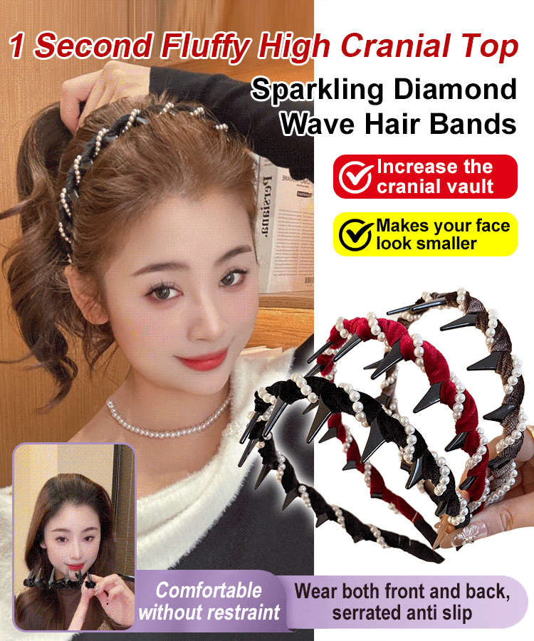 [1 second high head] Diamond wave headband