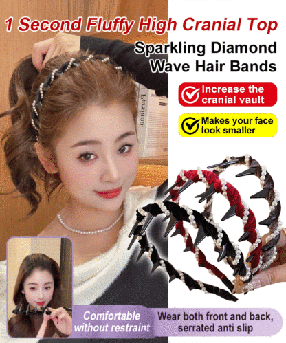 [1 second high head] Diamond wave headband