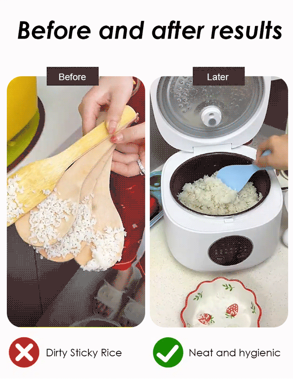 Meigejia tumbler rice spoon tumbler rice spoon non-stick rice kitchen standing rice spoon
