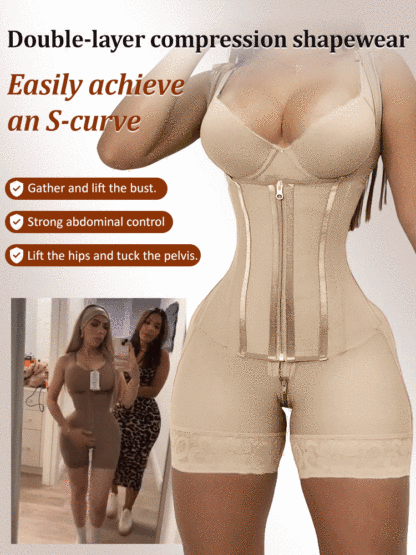 Double-layer compression shapewear