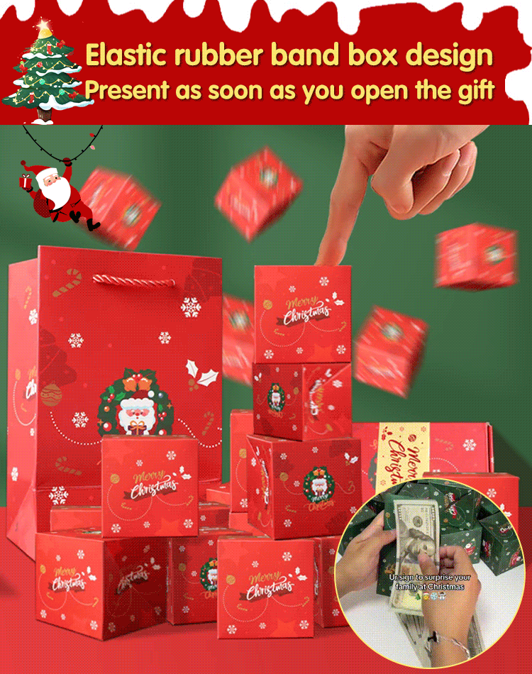 Christmas Jump Box Surprise Red Envelope