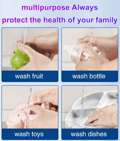 Fruit and vegetable pesticide residue removal cleaner