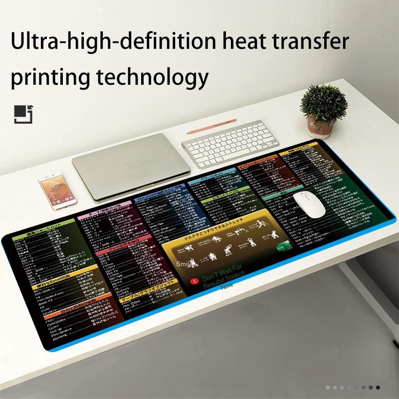 Urgent orders can be accepted. Hot-selling English mouse pad shortcut keys super large computer desk
