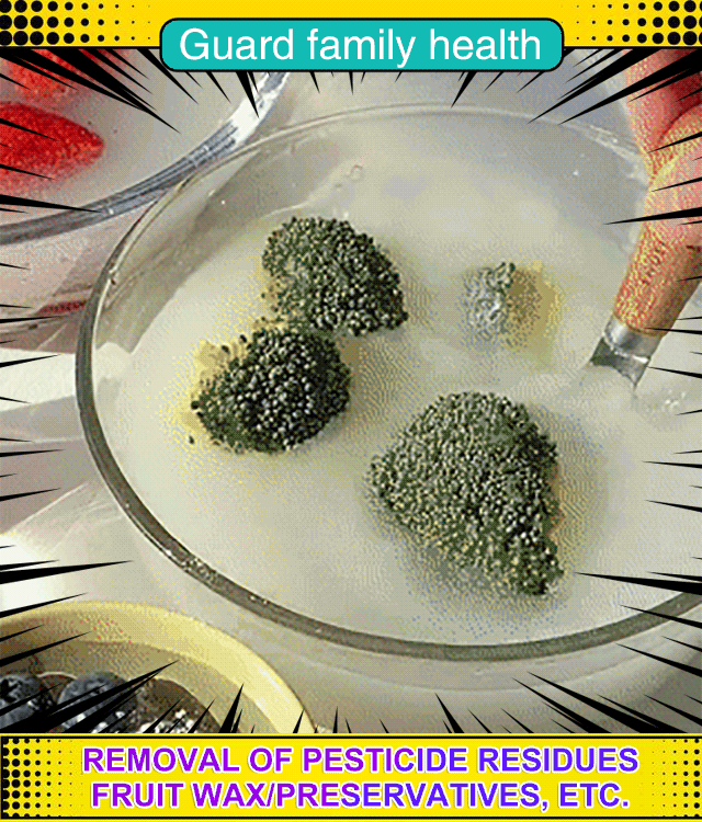 Fruit and vegetable pesticide residue removal cleaner