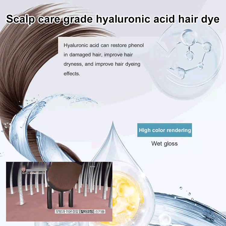 Long-lasting, non-damaging gray hair cream