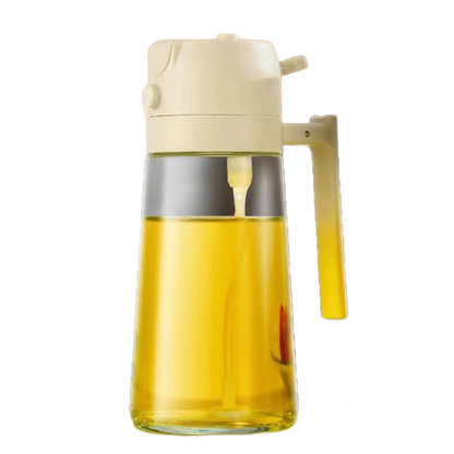 Kitchen glass high temperature resistant spray and pour one oil pot