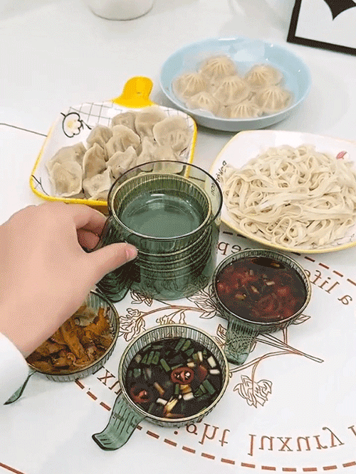 Light Luxury Dipping Barbecue Vinegar Soy Sauce Dressing Dish