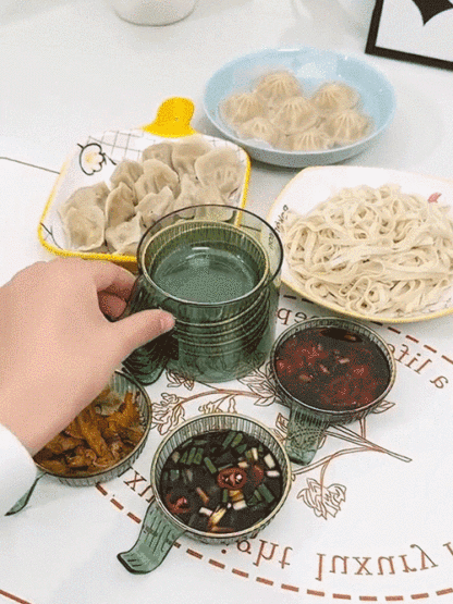 Light Luxury Dipping Barbecue Vinegar Soy Sauce Dressing Dish