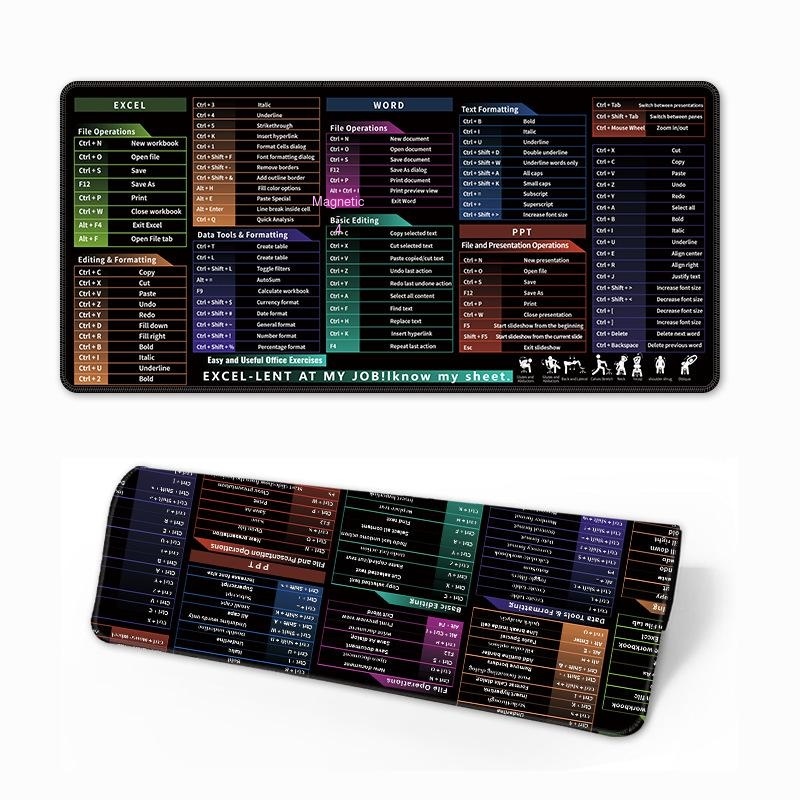 Urgent orders can be accepted. Hot-selling English mouse pad shortcut keys super large computer desk