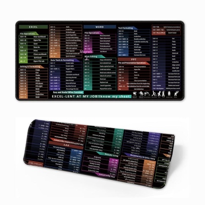 Urgent orders can be accepted. Hot-selling English mouse pad shortcut keys super large computer desk