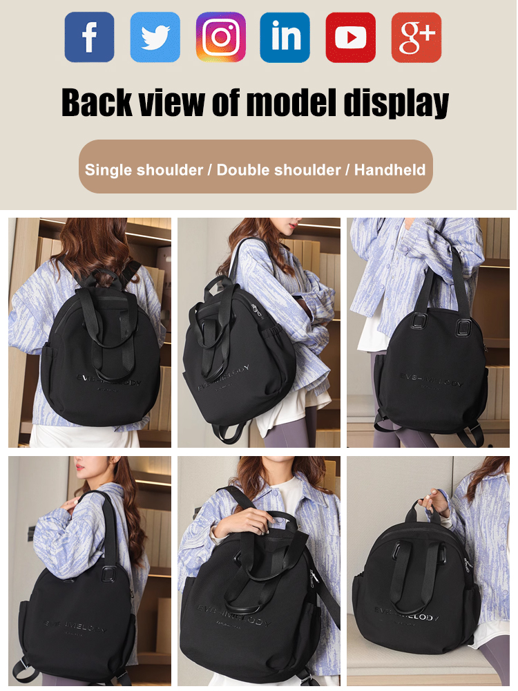 Fashionable and simple multifunctional backpack