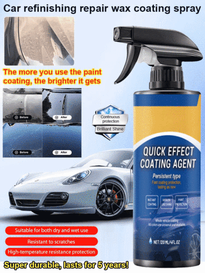 Car renovation, repair, waxing and coating spray