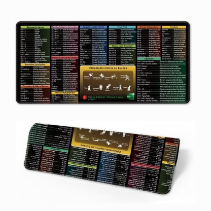 Urgent orders can be accepted. Hot-selling English mouse pad shortcut keys super large computer desk