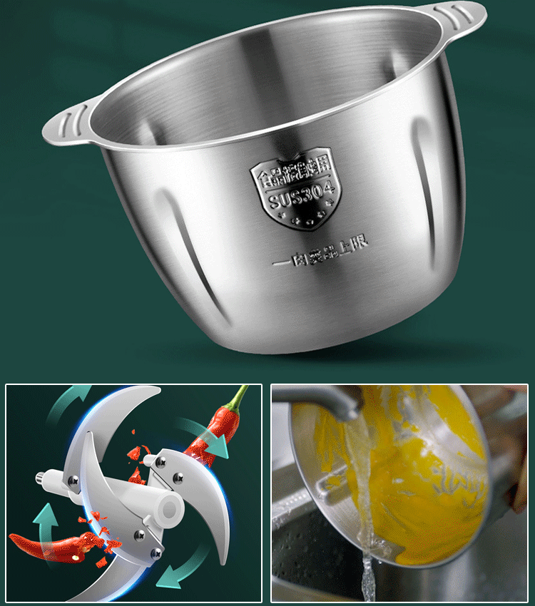 German stainless steel electric food processor