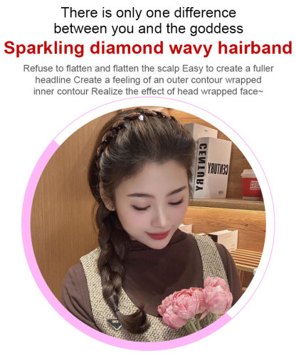[1 second high head] Diamond wave headband