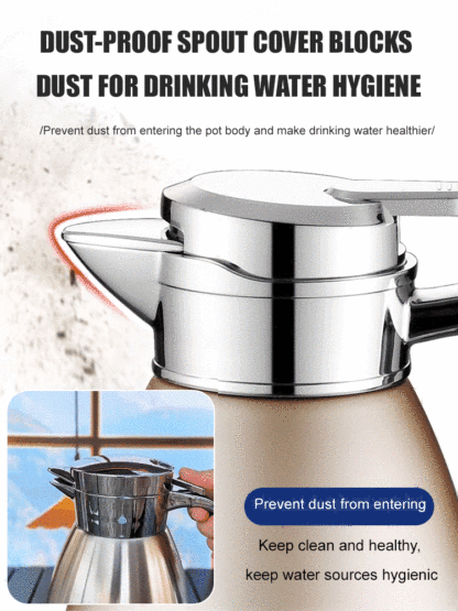 【German Technology】304 stainless steel double-layer thermos pot