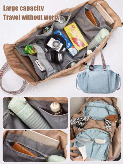 Transformable cradle bag travel storage bag
