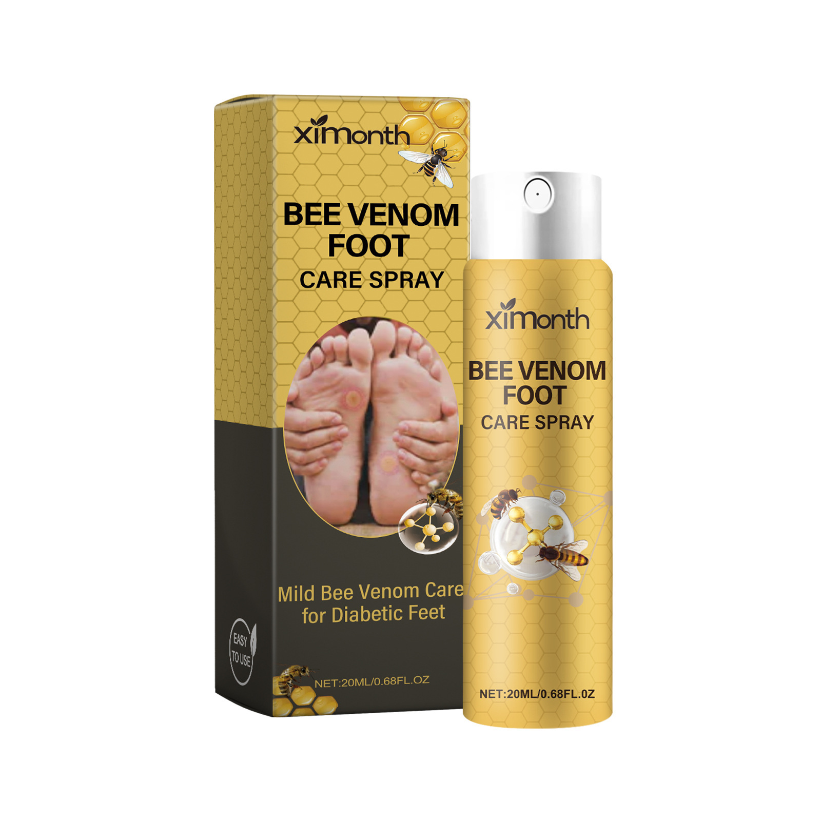 Diabetic foot treatment spray