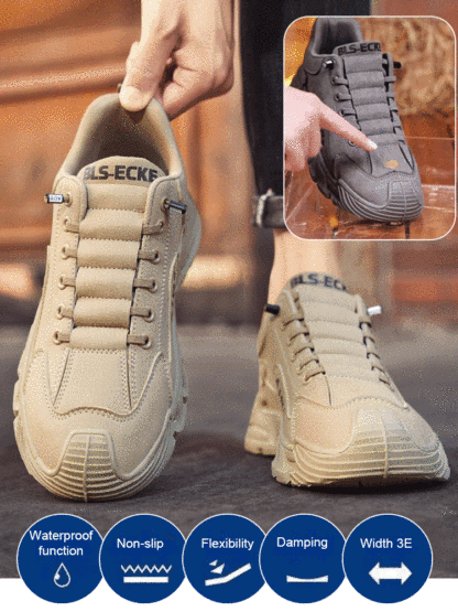 Men's Thick Sole Casual Work Shoes