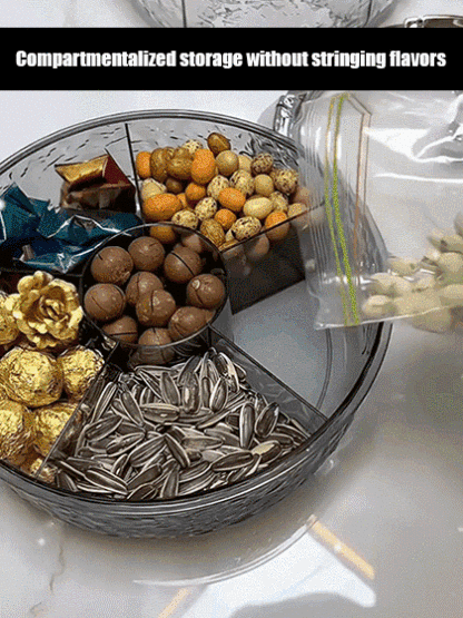 Household Sealed Rotating Snack Fruit Tray - Order with Notes