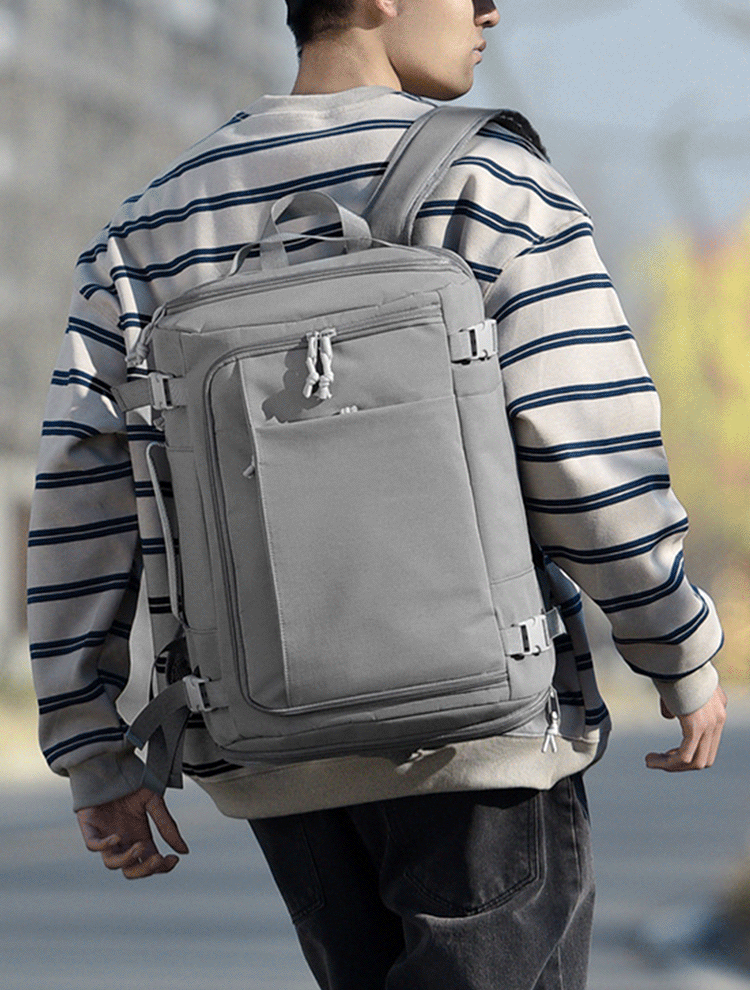 [Hold the whole world] Box-style large-capacity luggage backpack