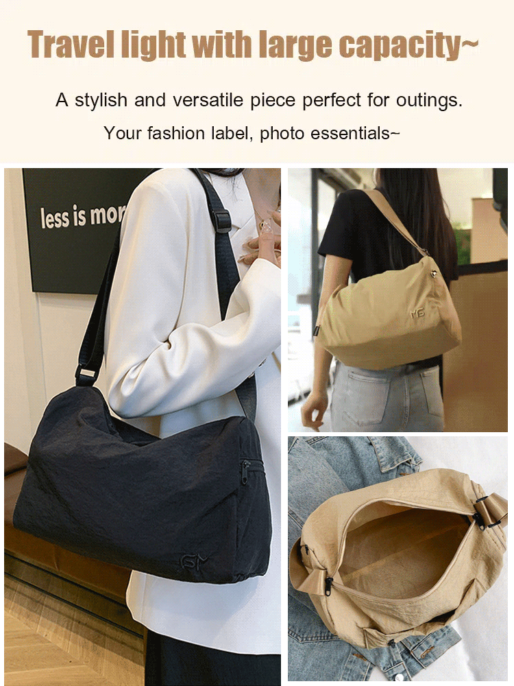 Fashionable large capacity shoulder bag waterproof and versatile