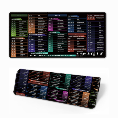 Urgent orders can be accepted. Hot-selling English mouse pad shortcut keys super large computer desk