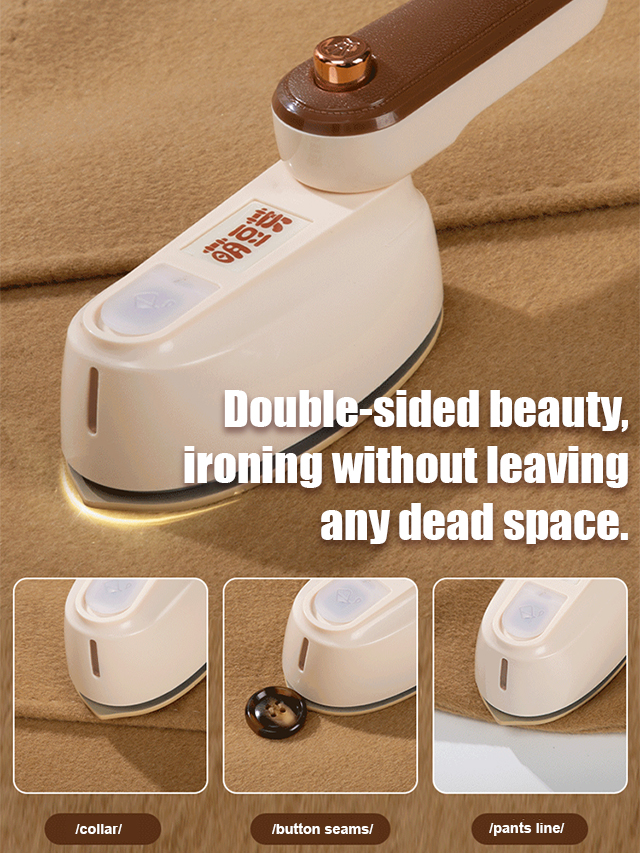 Small handheld ironing machine for home use