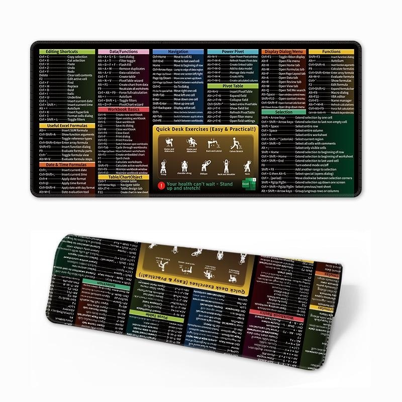 Urgent orders can be accepted. Hot-selling English mouse pad shortcut keys super large computer desk