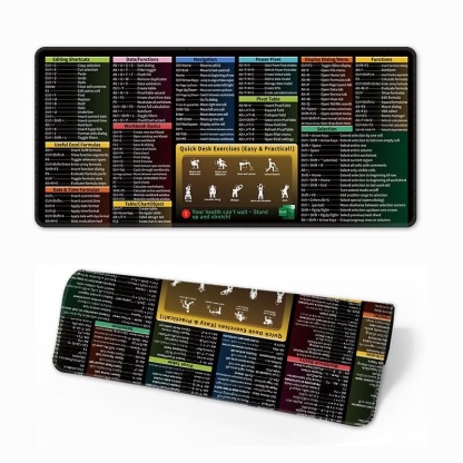 Urgent orders can be accepted. Hot-selling English mouse pad shortcut keys super large computer desk