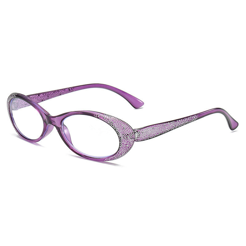 Fashionable diamond-studded beauty reading glasses