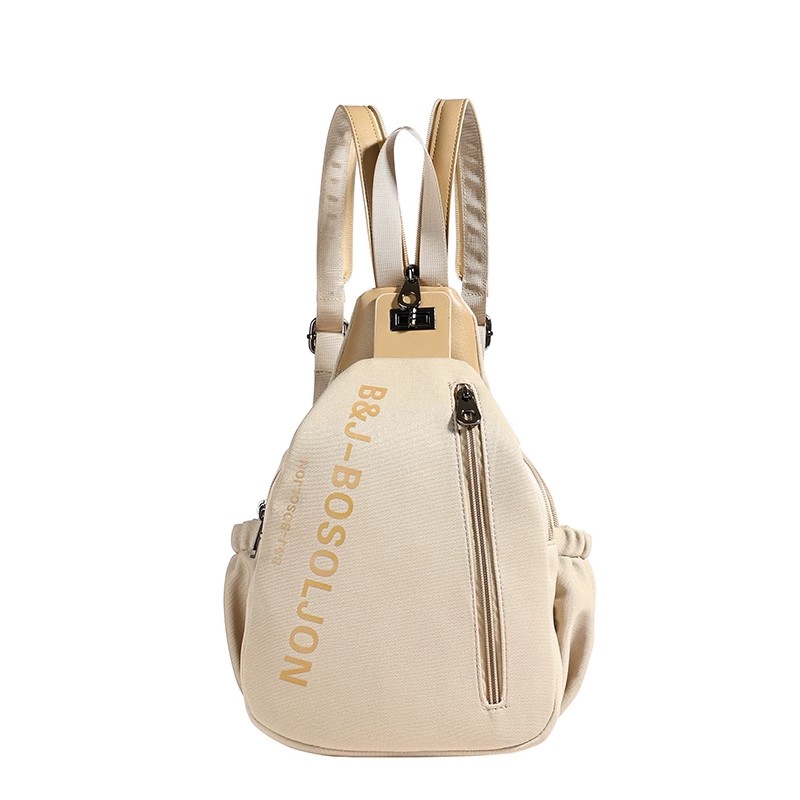 Ladies large capacity shoulder bag Multicompartment antitheft lightweight chest bag shoulder bag