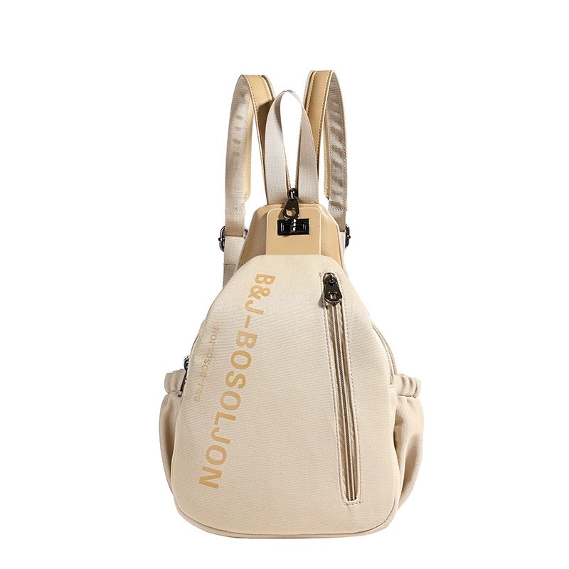 Ladies large capacity shoulder bag Multicompartment antitheft lightweight chest bag shoulder bag