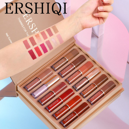 12-color book lip gloss set