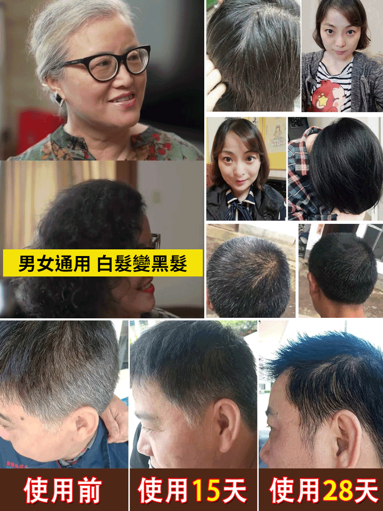 【28天白髮變黑髮】人參靈芝洗髮液