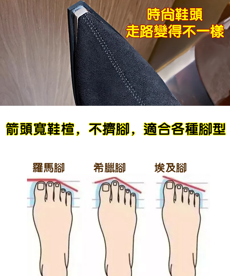 韓版兩穿時裝高跟靴