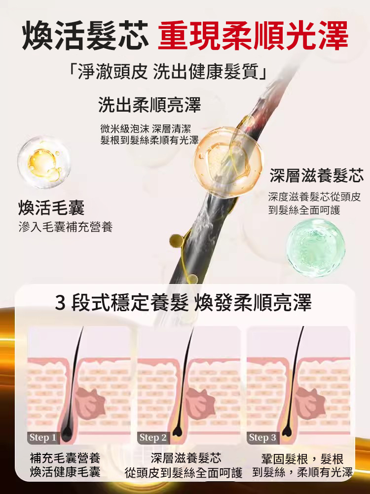 【28天白髮變黑髮】人參靈芝洗髮液